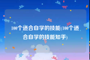 100个适合自学的技能(100个适合自学的技能知乎)