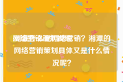 网络营销策划视频
:到底什么是网络营销？湘潭的网络营销策划具体又是什么情况呢？