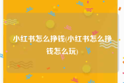 小红书怎么挣钱(小红书怎么挣钱怎么玩)