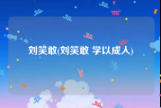 刘笑敢(刘笑敢 学以成人)