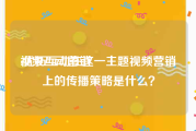 视频互动营销
:优拓互动在这一主题视频营销上的传播策略是什么？