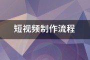 短视频流程
:短视频制作流程