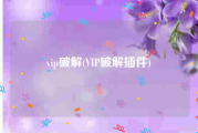 vip破解(VIP破解插件)