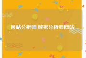 网站分析师(数据分析师网站)