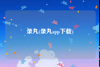 录丸(录丸app下载)