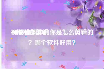 视频制作剪辑
:刚做自媒体的你是怎么剪辑的？哪个软件好用？